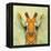 Abstract Giraffe Calf-Ancello-Framed Stretched Canvas