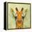 Abstract Giraffe Calf-Ancello-Framed Stretched Canvas