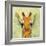 Abstract Giraffe Calf-Ancello-Framed Art Print