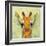 Abstract Giraffe Calf-Ancello-Framed Art Print