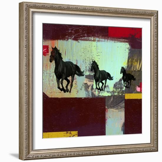 Abstract Go West-Ricki Mountain-Framed Art Print