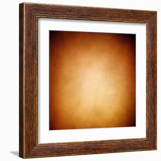 Abstract Gold Background Warm Yellow Color Tone-Malija-Framed Art Print