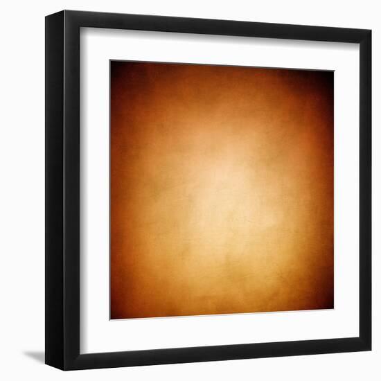 Abstract Gold Background Warm Yellow Color Tone-Malija-Framed Art Print