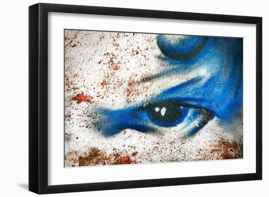 Abstract Graffiti Background-NejroN Photo-Framed Art Print