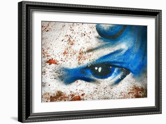 Abstract Graffiti Background-NejroN Photo-Framed Art Print