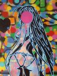 Pink Kiss-Abstract Graffiti-Giclee Print