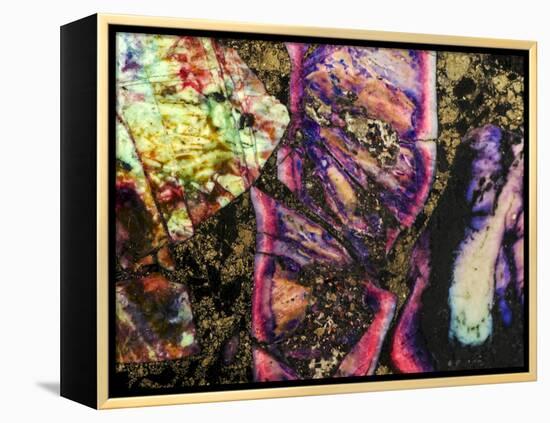 Abstract Graffiti Sea Sediment Agate Pattern-maury75-Framed Premier Image Canvas