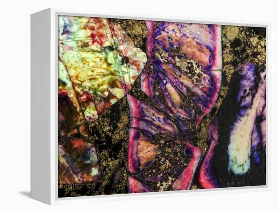 Abstract Graffiti Sea Sediment Agate Pattern-maury75-Framed Premier Image Canvas