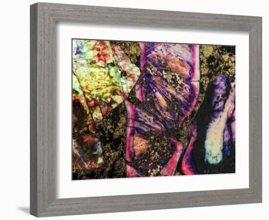 Abstract Graffiti Sea Sediment Agate Pattern-maury75-Framed Photographic Print