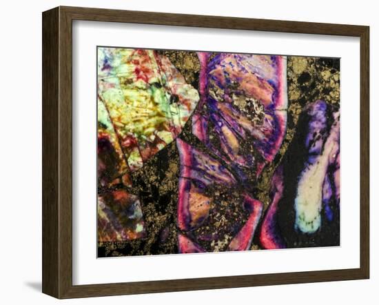 Abstract Graffiti Sea Sediment Agate Pattern-maury75-Framed Photographic Print