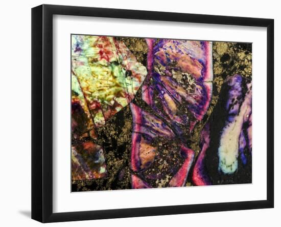 Abstract Graffiti Sea Sediment Agate Pattern-maury75-Framed Photographic Print