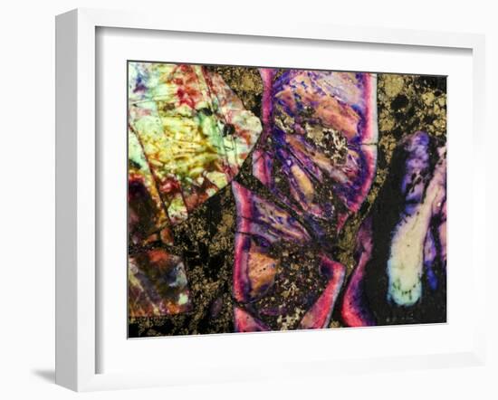 Abstract Graffiti Sea Sediment Agate Pattern-maury75-Framed Photographic Print