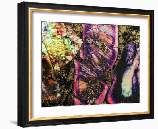 Abstract Graffiti Sea Sediment Agate Pattern-maury75-Framed Photographic Print