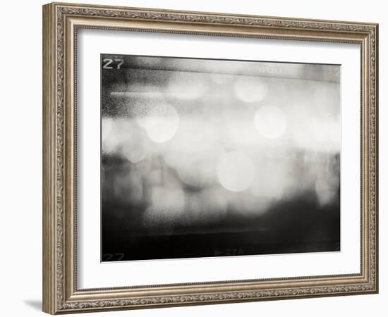 Abstract Grained Film Strip Texture-donatas1205-Framed Art Print