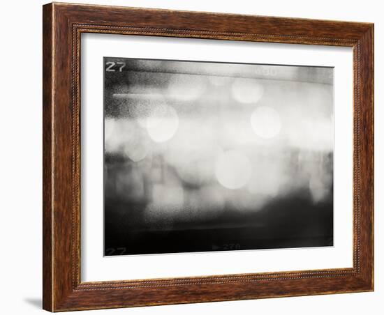 Abstract Grained Film Strip Texture-donatas1205-Framed Art Print