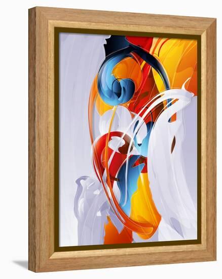 Abstract Graphic, Bright In Graffiti-fet-Framed Stretched Canvas