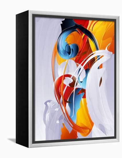 Abstract Graphic, Bright In Graffiti-fet-Framed Stretched Canvas