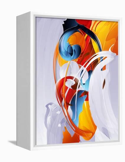 Abstract Graphic, Bright In Graffiti-fet-Framed Stretched Canvas