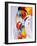 Abstract Graphic, Bright In Graffiti-fet-Framed Art Print