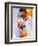 Abstract Graphic, Bright In Graffiti-fet-Framed Art Print