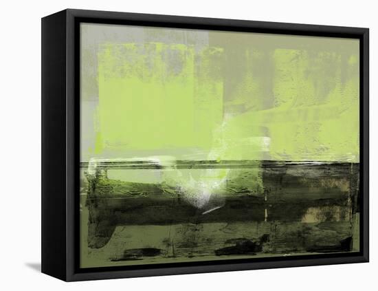 Abstract Green and Brown-Alma Levine-Framed Stretched Canvas