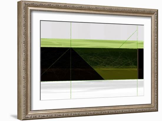 Abstract Green Geometric-NaxArt-Framed Art Print