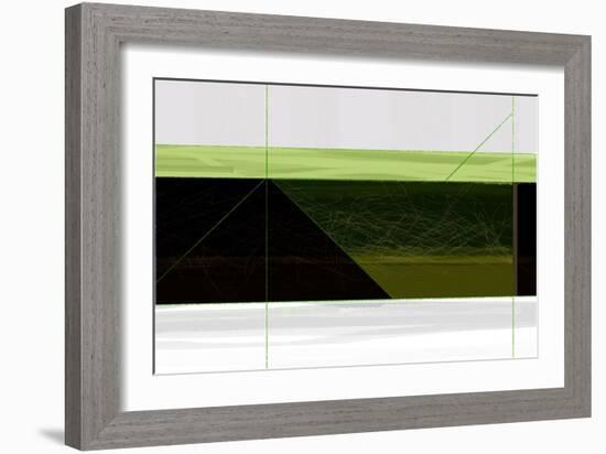 Abstract Green Geometric-NaxArt-Framed Art Print