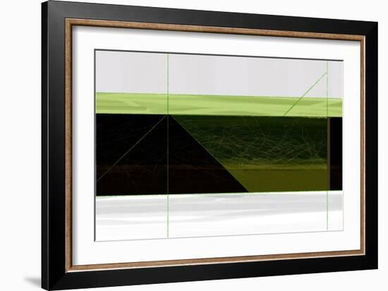 Abstract Green Geometric-NaxArt-Framed Art Print