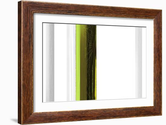 Abstract Green on White-NaxArt-Framed Art Print