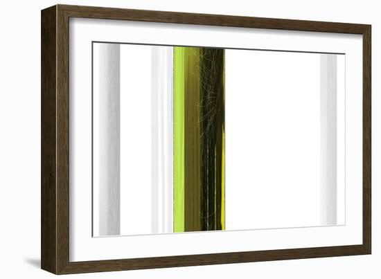 Abstract Green on White-NaxArt-Framed Art Print