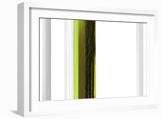 Abstract Green on White-NaxArt-Framed Art Print