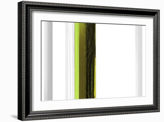 Abstract Green on White-NaxArt-Framed Art Print