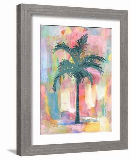 Abstract Green Palm-Kristen Drew-Framed Art Print
