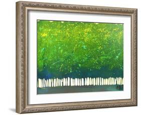 Abstract Green Trees-Patty Baker-Framed Art Print
