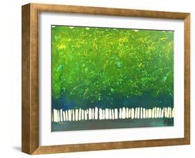 Abstract Green Trees-Patty Baker-Framed Art Print