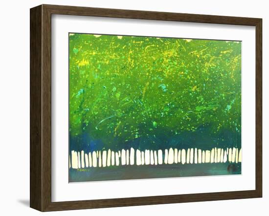 Abstract Green Trees-Patty Baker-Framed Art Print