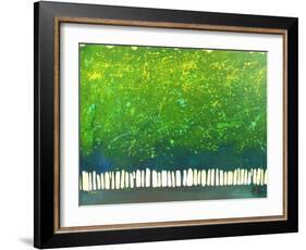 Abstract Green Trees-Patty Baker-Framed Art Print