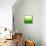 Abstract Green Triangle Background-epic44-Framed Stretched Canvas displayed on a wall