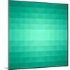 Abstract Green Triangle Background-epic44-Mounted Art Print