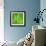 Abstract Green Triangle Background-epic44-Framed Art Print displayed on a wall