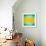 Abstract Green Yellow Triangle Background-epic44-Framed Art Print displayed on a wall