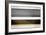 Abstract Grey and Yellow Stripes-NaxArt-Framed Art Print