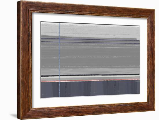 Abstract Grey-NaxArt-Framed Art Print