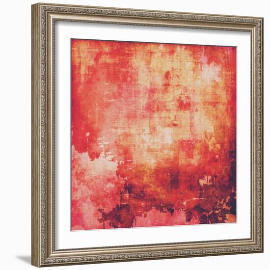 Abstract Grunge Background of Old Texture-iulias-Framed Art Print