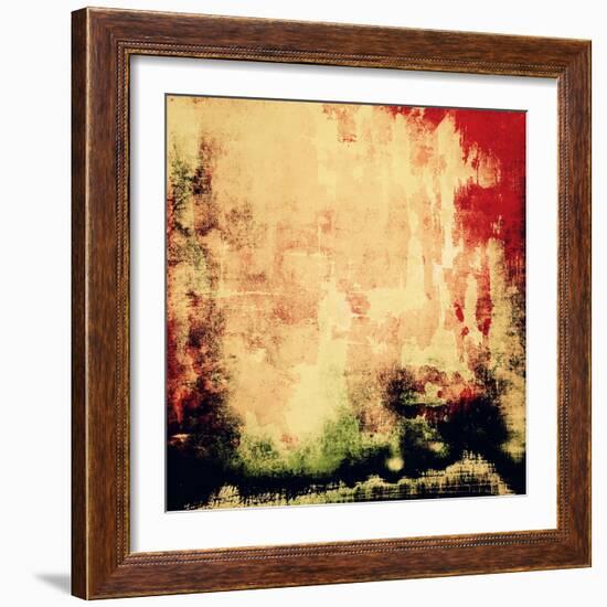 Abstract Grunge Background-iulias-Framed Art Print