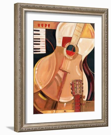 Abstract Guitar-Paul Brent-Framed Art Print