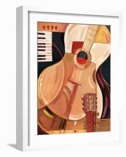 Abstract Guitar-Paul Brent-Framed Art Print