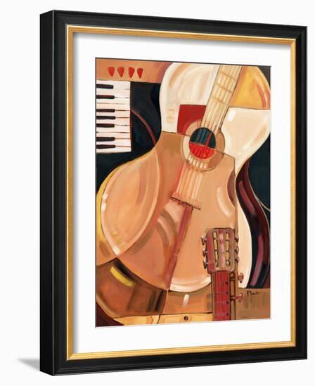 Abstract Guitar-Paul Brent-Framed Art Print