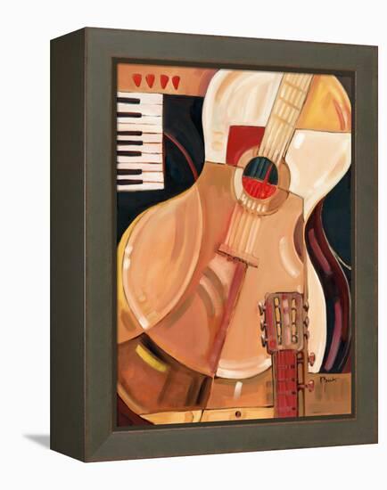 Abstract Guitar-Paul Brent-Framed Stretched Canvas