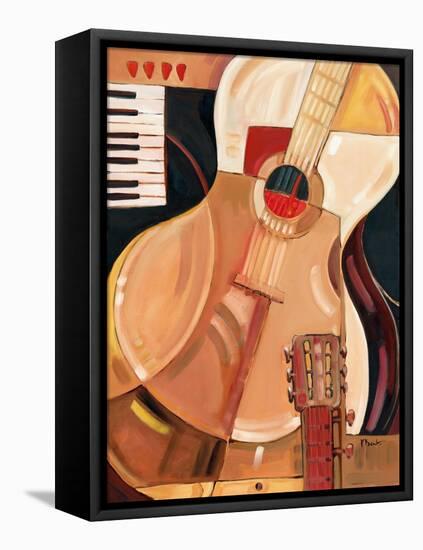 Abstract Guitar-Paul Brent-Framed Stretched Canvas